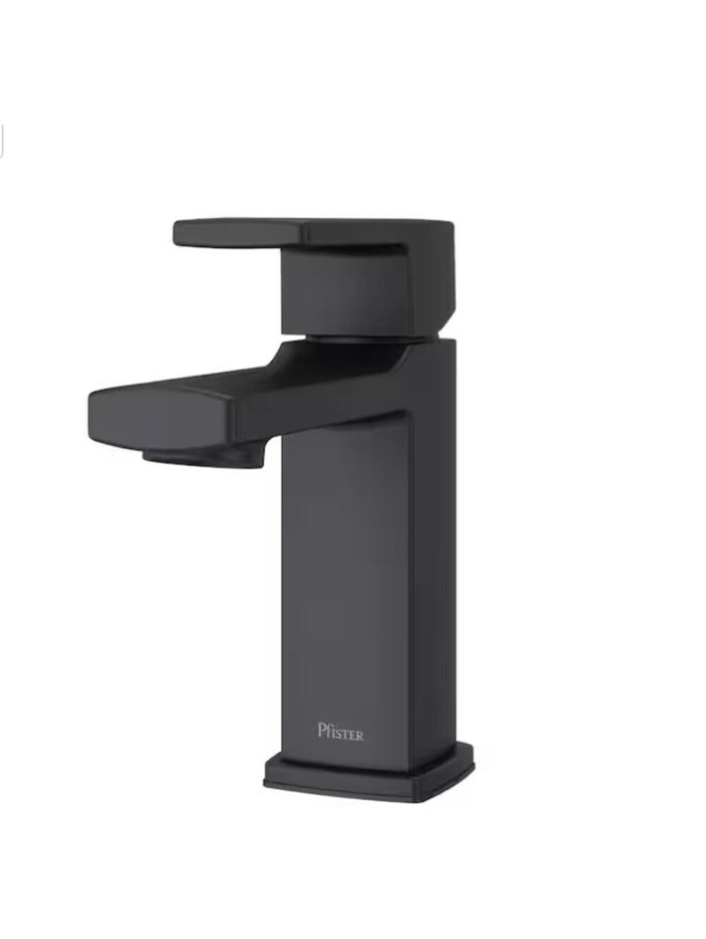 Pfister Deckard Single-Handle Single Hole Bathroom Faucet in Matte Black